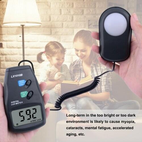 Digital Light Meter Luxmeter 3 Range LX-1010B illuminance Meter 0 - 50000 Lux
