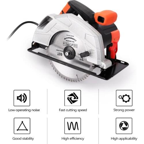 7 Inch Electric Circular Saw Aluminum Body Woodworking Electric Saw Table Saw Electric Saw Machine Flip Power Disk Saws