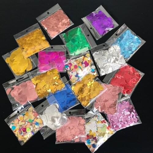DIY Colorful Sequins Papers Balloon PVC Clear Round Confetti Helium Balloons Birthday Party Baby Shower Table Wedding Decoration