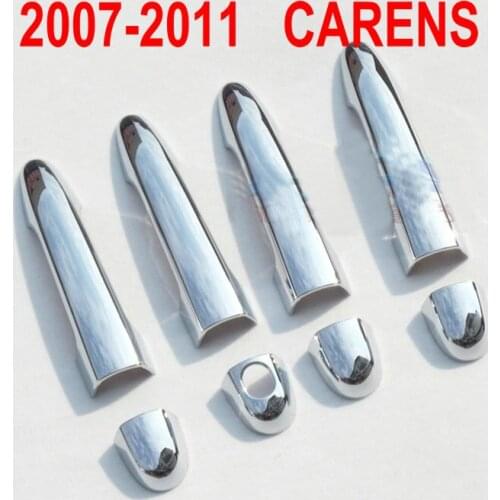 For 2007-2011 kIa CARENS Exterior handle bright strip electroplated door handle sticker Door handle body light strip