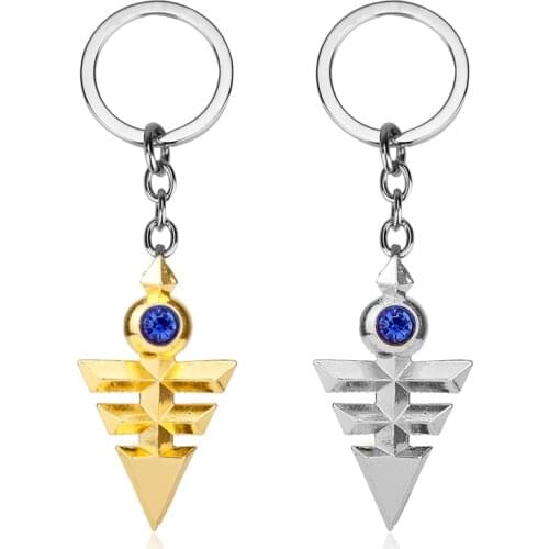 Dongsheng Hot Anime Jewelry Yugioh Cosplay Pyramid Egyptian Eye Of Horus Yu-Gi-Oh Keychain Yugioh Zexal Yuma Cosplay Keychain