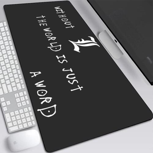 Death Note MatsKira Gaming Mouse Pad Big Keyboard Mousepad Anime Notebook Gamer Accessories Padmouse 900x400x2mm Mat Dropship