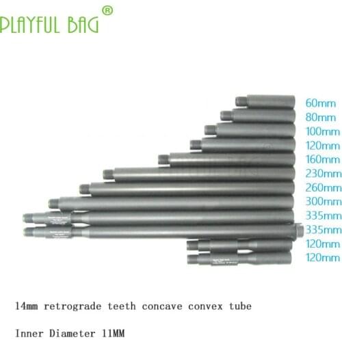 Toy water bullet gun MK18 heavy tube M4A1 standard tube concave-convex tube extension tube 12 cm 9+4 inch 10.5 inch PI45