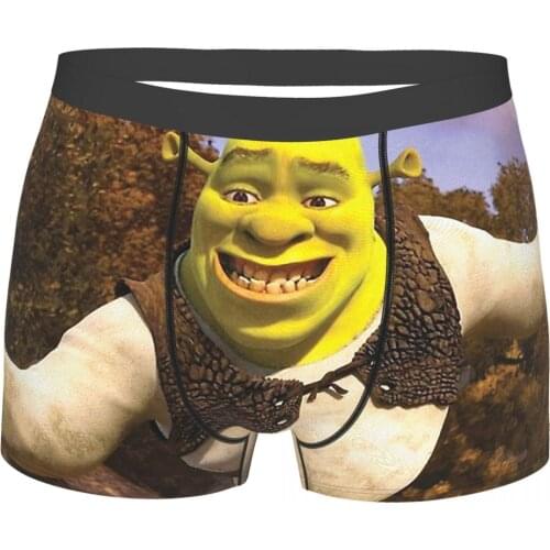 Open Hands Shrek Comedy Film Underpants Breathbale Panties Man Underwear Sexy Shorts Boxer Briefs
