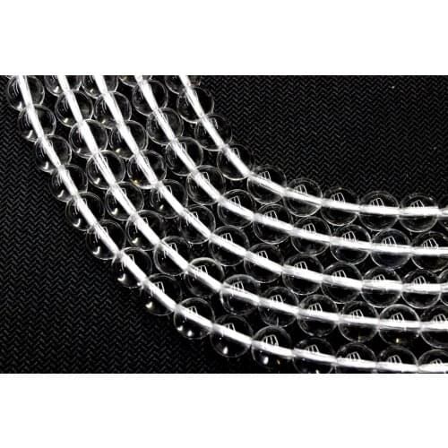 Natural AAA+ Brazil White Crystal Quartz Round Loose Beads Strand 6/8/10/12MM For Jewelry DIY Making Necklace Bracelet