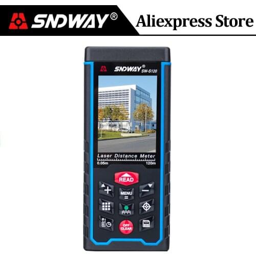 SNDWAY Laser Rangefinder Color LCD laser Distance Meter 120M 100M 80M 70M 50M Range Finder Digital Angle Ruler Measuring tape