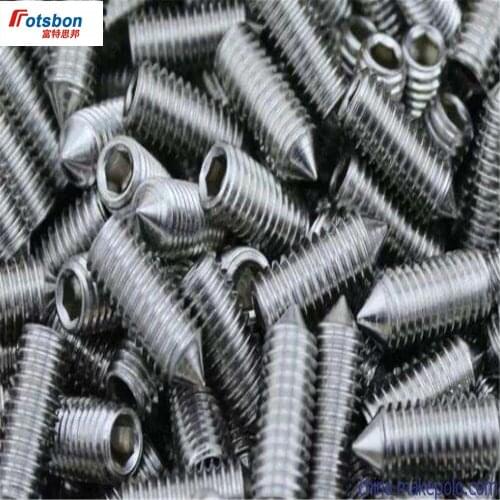 M2/M2.5 Hex Socket Grub Screw Hexagon Set Screws With Cone Point Stainless Steel Vis Inoxydable Rvs Parafuso Inox Vida DIN914