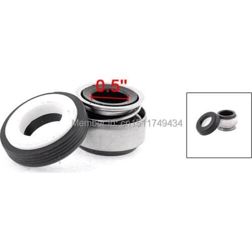 Metal Spring 12mm Inner Dia Rubber Bellows Water Pump Mechanical Seal 5pcs