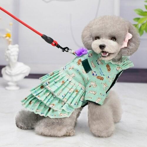 Pet Clothes Dogs Skirt Winter Dog Wedding Dresses Yorkshire Clothes For Dogs Chihuahua Dress with Traction buckle Coat Jacket