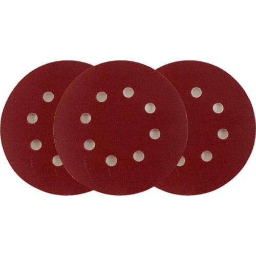 Durable 10pcs/set 125mm 5"/5inch Sanding Discs 8 Holes Sandpaper Pads Set Hook & loop Abrasive sander paper for polishing tools