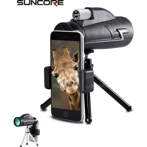 HD Professional Monocular 16x50 Telescope Night Vision Spotting Scope Binoculars Hunting Opera Hiking Spyglass with Phone holder