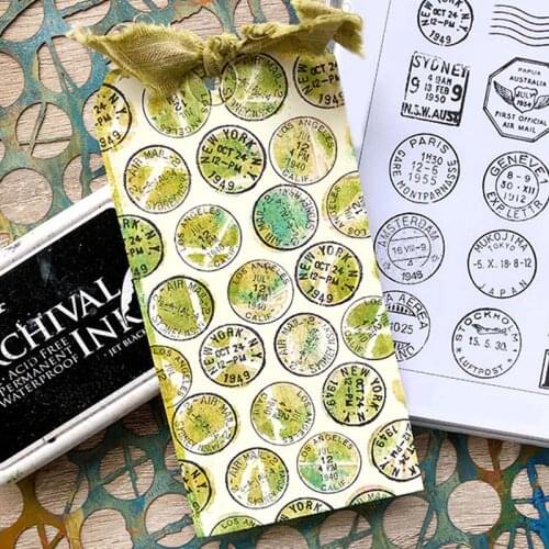 Different Postmarks Transparent Clear Silicone Stamp Postmarks Seal for Diy Scrapbooking Photo Album Decoration Stamp