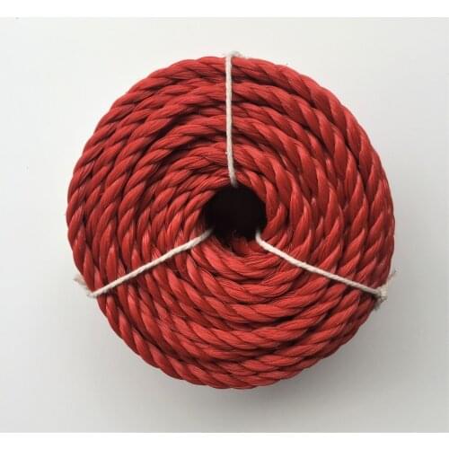 Red 6mmx20m Heavy Duty Twisted Polypropylene Rope Floating PP Rope Boat Rope Sailing Camping Secure Line Clothes Line