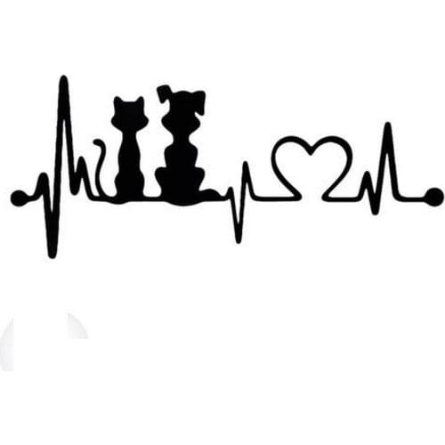 Dog And Cat Life Sticker Vinyl Decal For Car And Others Finish Handsome And Cool Stickers