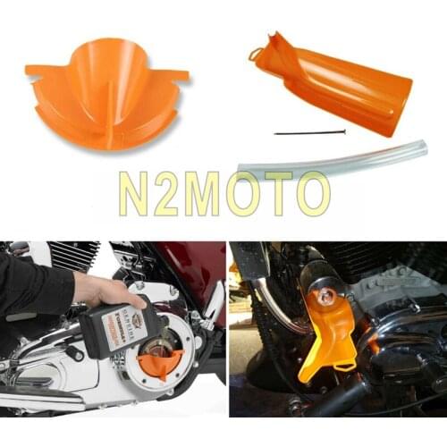 Motorcycle Primary Oil Fill Funnel+Oil Filter Funnel Oil Catcher Drain Funnel for Harley Touring Dyna Softail XL 04-later