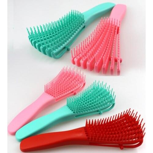 VIP Customers 2PCS Dropshipping Detangling Hair Brush Scalp Massage Hair Comb Salon Styling Tools For Brazilian