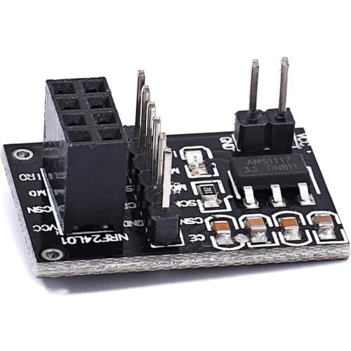 5pcs NRF24L01 Wireless adapter Module 3.3V New Socket Adapter plate Board For 8Pin For arduino Robot Car 24L01 Wireless Module