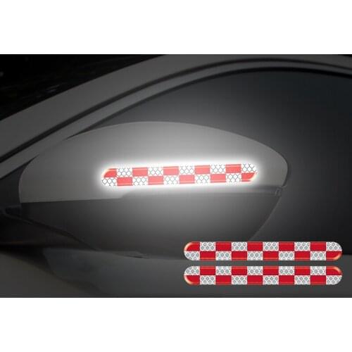 For car motorcycle Rearview mirror car door Night reflective stickers Luminous warning sticker Anti collision protection sticker