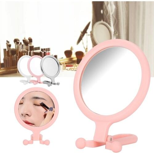 Double-Sided Makeup Mirror 10x Magnifying Foldable Handheld Cosmetic Mirror For Home Travel