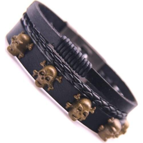 Leather Bracelets Men Multilayer Braided Rope Bracelets for Male Female Bracelets Jewelry 21cm Mens Christmas Gifts