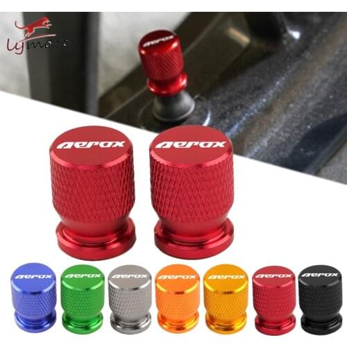 For Yamaha Aerox R 50 125 155 2013-2020 New Design Universal Motorcycle CNC Aluminum Accessories Tire Wheel Valve Caps Cover