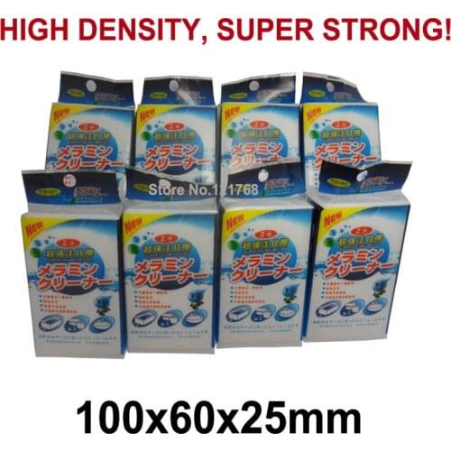 White Magic Melamine Sponge HIGH DENSITY SUPER STRONG 100x60x25mm, Individual Package 50PCS