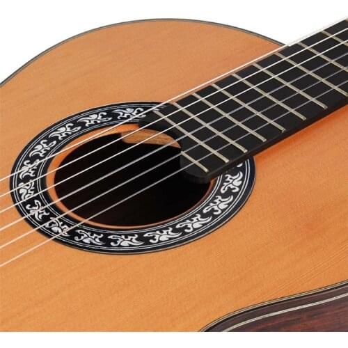 E56D 5 Sheets Guitar Soundhole Decal Self-adhesive Rosette Inlaid Sound Hole Ring Sticker Decoration for Classical Guitar