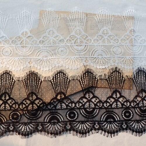 New Thin Retro Hollow Eyelashes Lace Handmade DIY Dress Curtain Wedding Dress Home Veil Clothes Lengthening Accessories RS3284