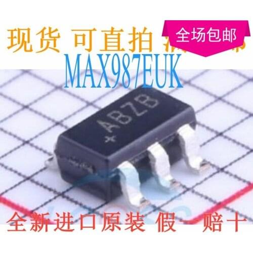New 10pcs/lot MAX987EUK+T MAX987EUK SOT-23-5 ABZB MAX987
