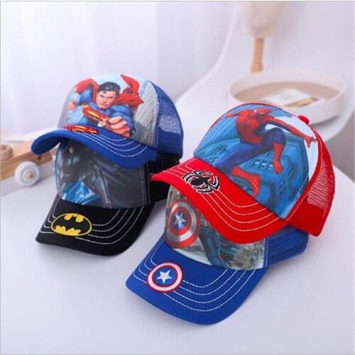 2021 New Summer Kids Mesh Baseball Cap Lovely Cartoon Children Boys Girls Sun Hat Adjustable Baby Hip Hop Cap Casual Cap