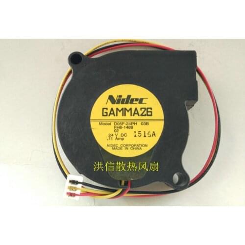 Original Nidec 5015 d05f-24ph 03B DC24V 0.11A turbine blower cooling fan