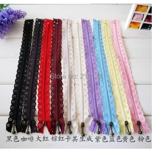 Track Ship+Promotion 50pcs/lot 30cm Model 3 Nylon Coil Lace Zipper Zippers&Puller for Tailor Sewer Craft Bag DIY