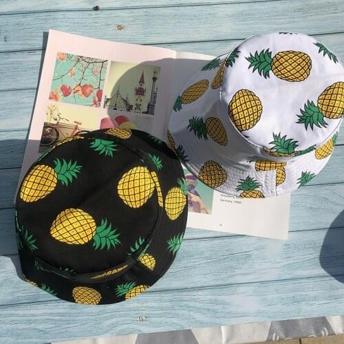 New Panama Hawaii Bucket Hat Men Women k pop bob Outdoor Beach Sun Hat Yellow Banana fashion Fishing Fisherman Hat casquette