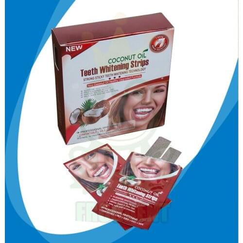 Professional Dental Whitening Stips Charming / Teeth Whitening Strips Coconut Oil 6% Hydrogen Peroxide Home Use Whitening Kits
