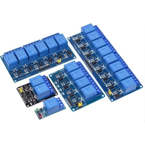 1/2/4/6/8 Relay Module5/12/24V 8 Channels, with Optocoupler Relay Output 1 2 4 6 Relay Module 8 Channels Low Level Trigger