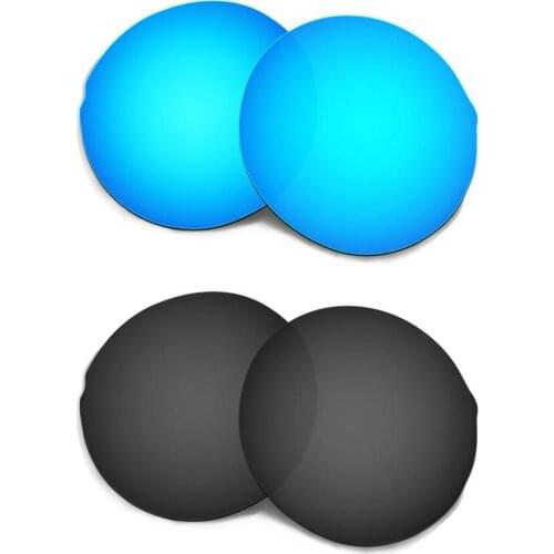 Hkuco For Madman Sunglasses Polarized Replacement Lenses 2 Pairs - Blue&Black