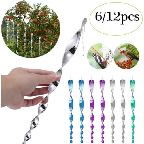 Outdoor Bird Insect Repellent Sticks Reflective Scare Rods Spiral Type Pigeons Easily Carrying Part Eco-friendly Tool