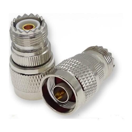 1pcs new N Male to UHF SO-239 SO239 Female Jack Coaxia Straight RF Adapter Connectors