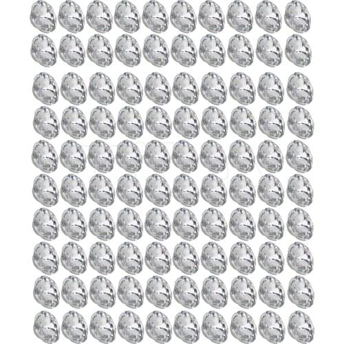 100 x Rhinestone Sew On Upholstery Crystal Headboard Button 22mm Dia