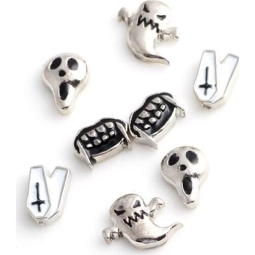 20Pcs/lot Halloween Floating Charms Hand-made DIY for Glass Lockets