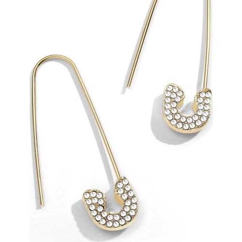 4pcs Hot Sale Ear Cuff Set Gold Small Lightning Studs Key Long Chain Clip on Earrings for Women Men Earcuffs Jewelry Accessories