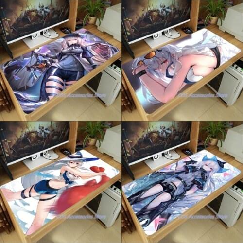 Anime Game Arknights Skadi Swimwear Mouse Pad Mice Mat Large Thicken PC Laptop Keyboard Table Pad Gaming Play Mat Otaku Gifts