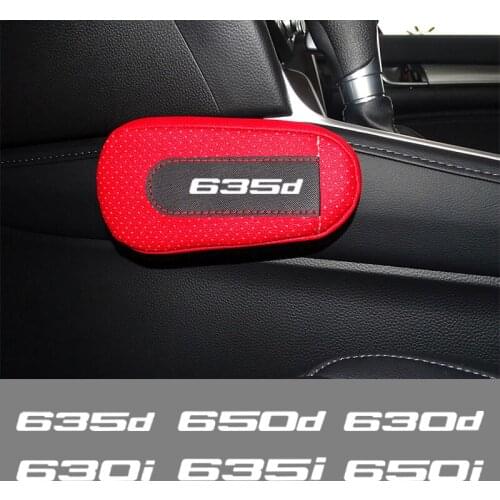 Car soft leather leg pads knee pads seat support elbow support For BMW 6 series F06 F12 F13 F16 E24 E59 E63 E64 E71 accessories