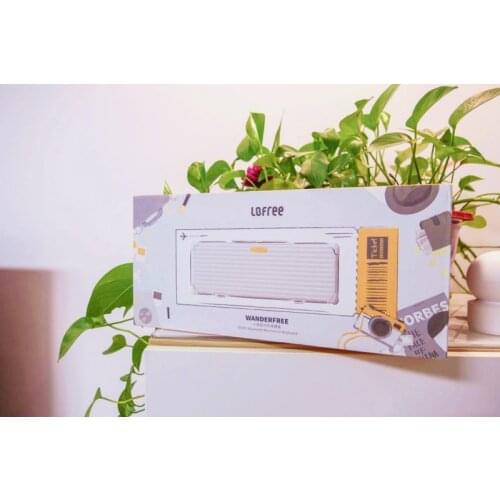 LOFREE Wanderfree Bluetooth wireless mechanical keyboard Gray white dual-mode multi-system tea switches 84 keys office keyboard