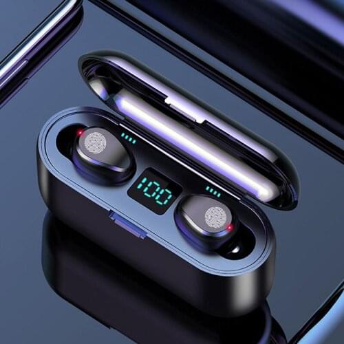 Bluetooth 5.0 Wireless Earphone Sports Headphones Stereo Bass Noise Cancelling Headset Earbuds With Mic Charging box