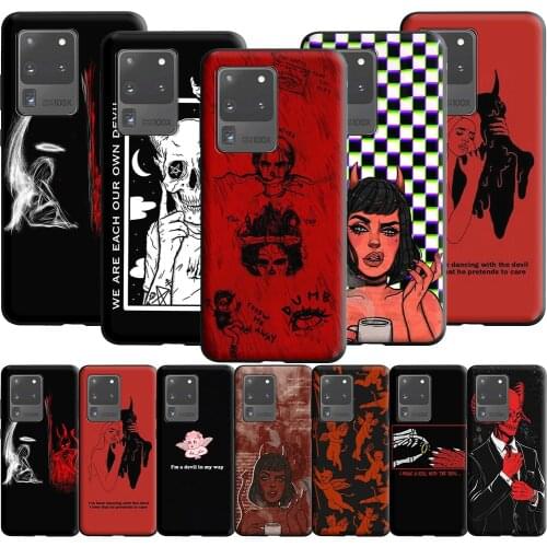 Devil Angel Case for Samsung Galaxy A5 A6 A9 M11 M30S M21 M31 M31S S21 S21S S30 Plus Ultra M51 A02 A12 A32 A52 A72 F62 M62