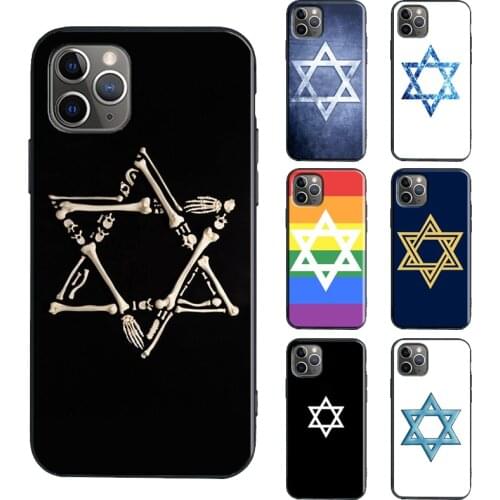 David Jewish Star Symbol TPU Case For iPhone 11 12 Pro Max mini XR X XS Max 6S 7 8 Plus SE 2020 Cover Funda