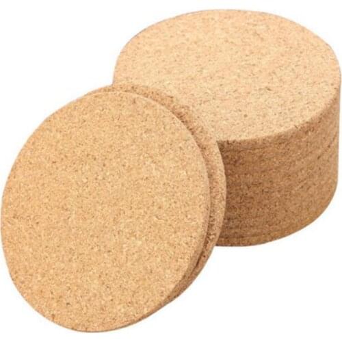 Wedding Party Decor Classic Round Plain Cork Coasters Drink Wine Mats Cork Mats Drink Wine Mat LX8102
