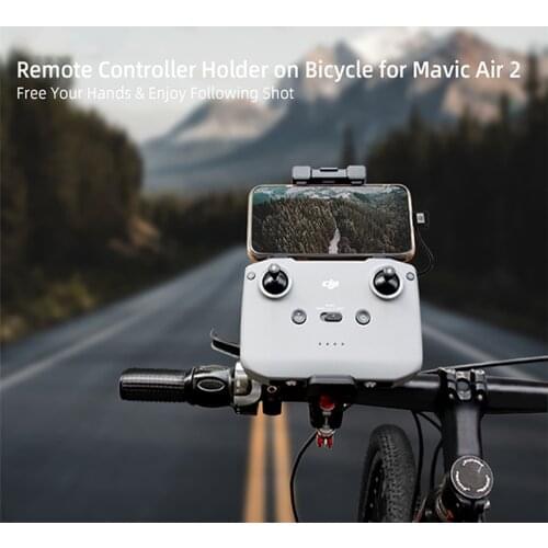 Remote Controller Holder On Bicycle For DJI Mavic Air 2 Bike Holder Phone Monitor Clamp For Mavic Air2 Accessories Fixation