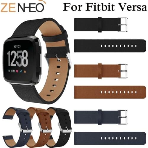 For Fitbit versa Band Leather Replacement Watchband Smart Accessories Bracelet Wrist Strap For Fitbit Versa Wristband Wrist